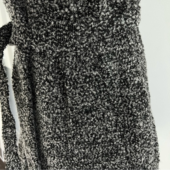 NWT BCBGeneration Boucle Cardigan Coat Sweater Gray Black Teddy Size S BCBG - Picture 5 of 8